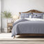Ensemble de housse de couette en coton indigo / ivoire 8 pièces-109897300