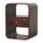 22" Chestnut Solid Wood One Drawer Nightstand