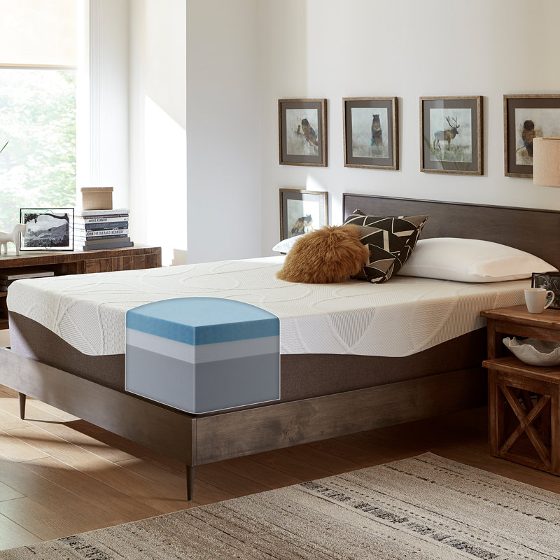 Slumber Solutions Firm Gel Memory Foam Mattress, 14", Queen
