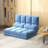 Convertible Floor Sofa Bed, Recliner Armchair Upholstered Sleeper Chair With Pillow For Living Room Bedroom Lounge-114232244-114232239