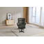 Watseka Upholstered Swivel Armchair with Footstool-602351745
