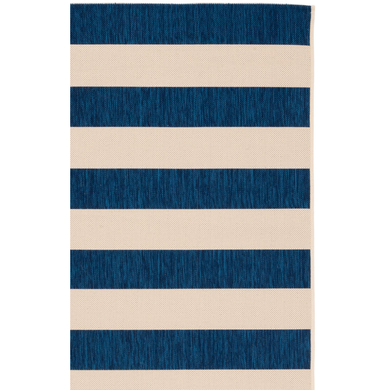 Omarion Performance Striped Indoor/Outdoor Area Rug, Rectangle 6'7" x 9'6"