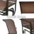 Cozy Patio Glider Bench - Outdoor Rocking Loveseat with Sturdy Frame and Brown PVC-coated polyester Seats