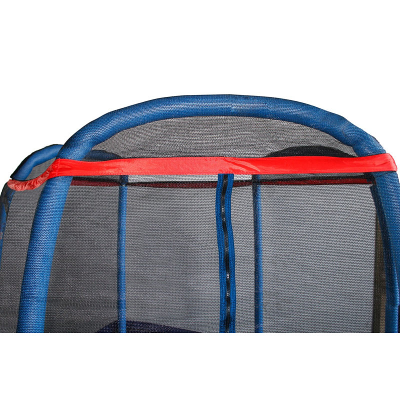 Trampoline hexagonale pour enfants avec enceinte sécuritaire, Blue
