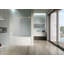 Porte de douche coulissante simple sans cadre 56-60 "x H 76" avec verre transparent antidéflagrant-98820966