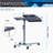 Techni Mobili Rolling Adjustable Laptop CartGraphite
