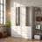 Mirrored Wardrobe Set With Drawers