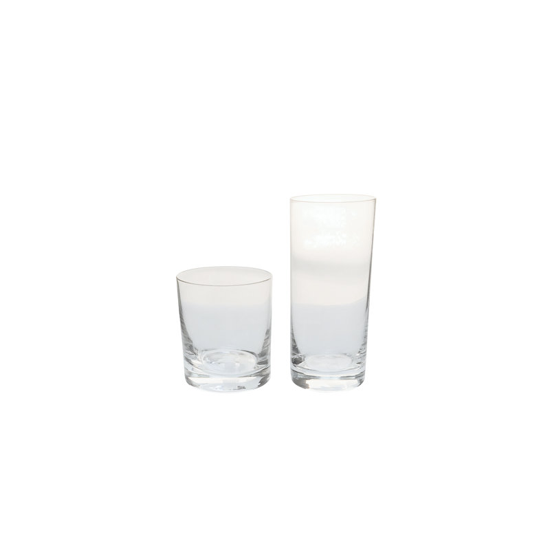 Ensemble de verres assortis en cristal sans plomb 12 pièces angelle