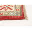Tapis unique rouge / bleu en laine noué à la main de style années 2010 de 5 pi x 6 pi 6 po Qaiden