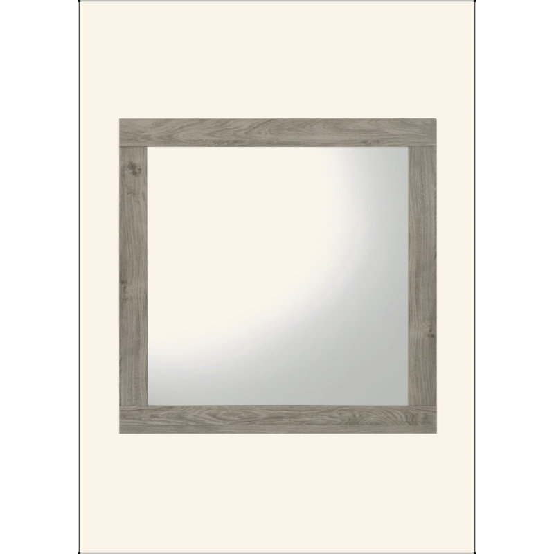 Miroir à finition gris clair