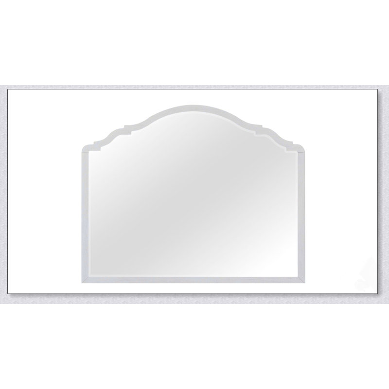 Élégant miroir arqué avec une finition en ciment doux et un placage de mindi durable, parfait pour un décor moderne et traditionnel.