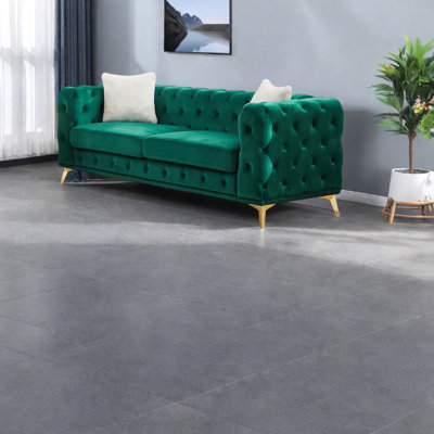 Luxurious Velvet Sofas, Green Chesterfield Style For Home