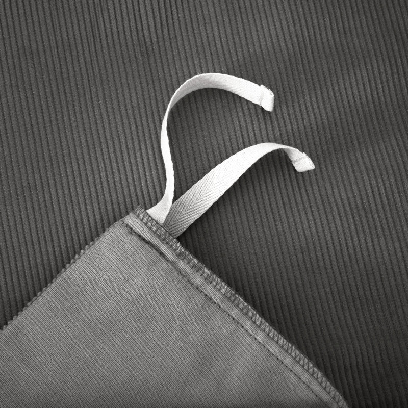 Ensemble de housse de couette Neil, Housse de couette pour lit simple + 1 taie d'oreil, Gris foncé
