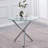Chiquetta 2 - Person Glass Top Three Leg Dining Set