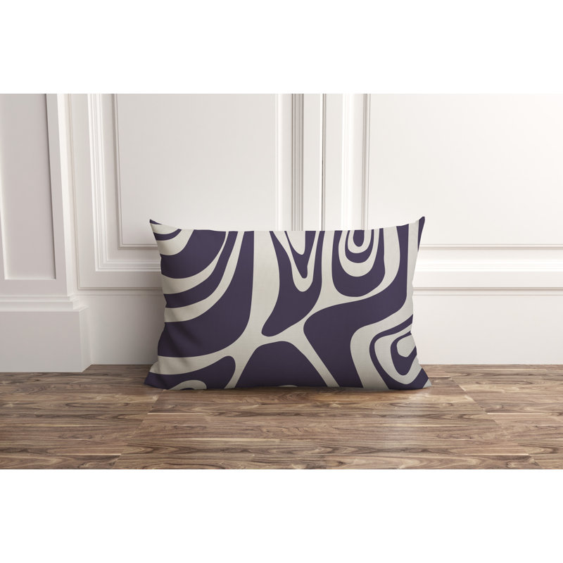 Cooper Outdoor Reversible Throw Pillow, Mauve