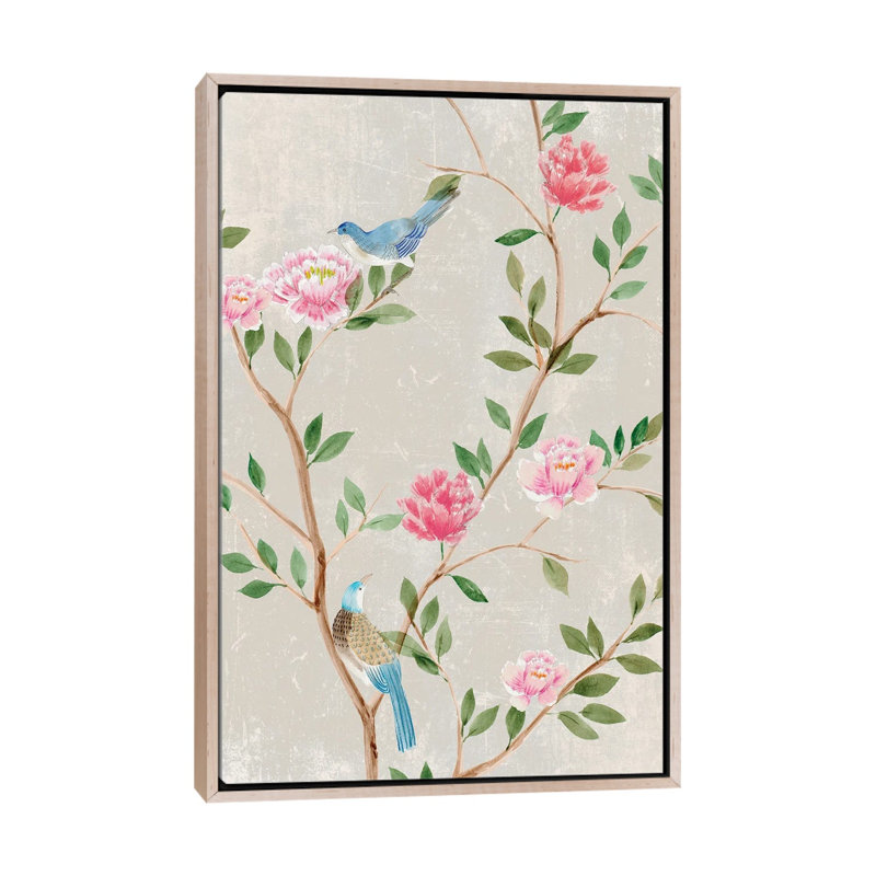 Bird Garden I by Aria K - Gallery-Wrapped Canvas Giclée on Canvas, 152.4 cm H x 101.6 cm W x 4.445 cm D, Natural Wood