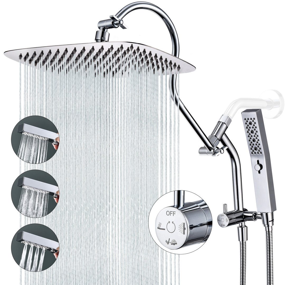 12 Inch All-metal Dual Shower Head with Massage Mode Equipped  G-Promise 