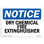 Dry Chemical Fire Extinguisher Sign