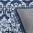 Modern Floral Bedroom Rug Non Slip Vintage Trellis Print Rug-552108876