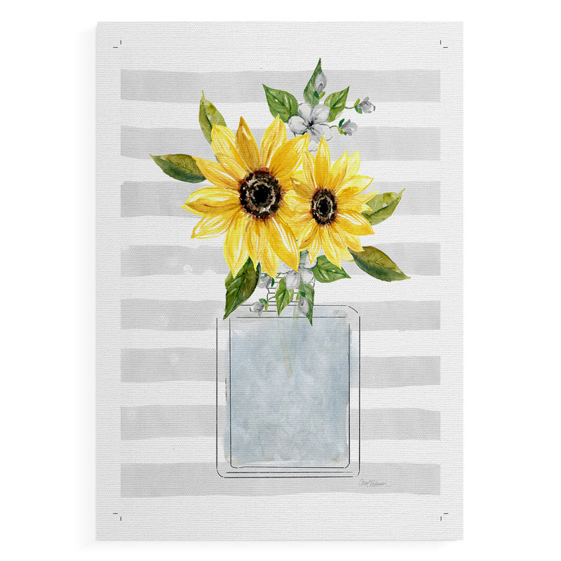 Sunflower Perfume I - Impression sur toile seulement - NON-CADRE, H 27 po x l 18 po