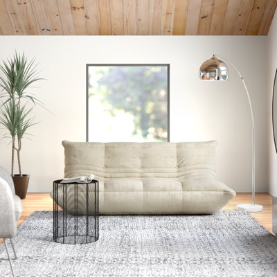 Armless Bean Bag Chair 3-Seat Togo Soft Armless Fireside Chair by Viv + Rae