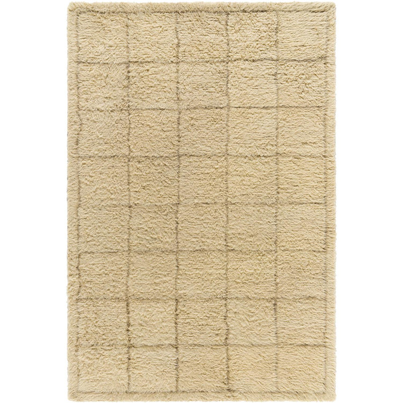 Tapis à poil long Anemone Grid, Rectangle 2 pi 6 po x 8 pi