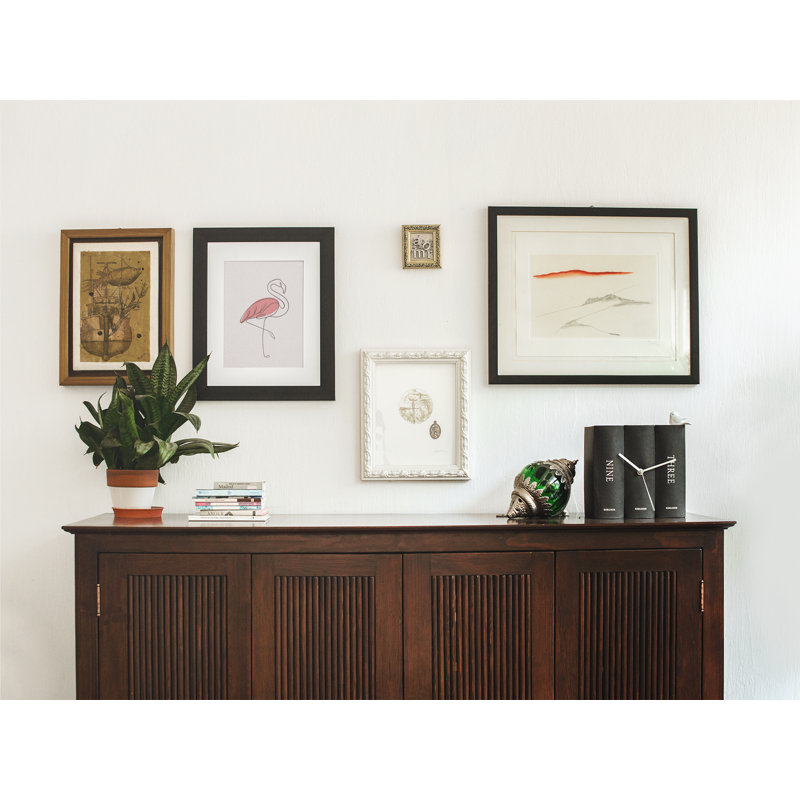 Flamingo Line Art - Single Picture Frame Print