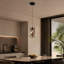1-Light Matte Black LED Pendant