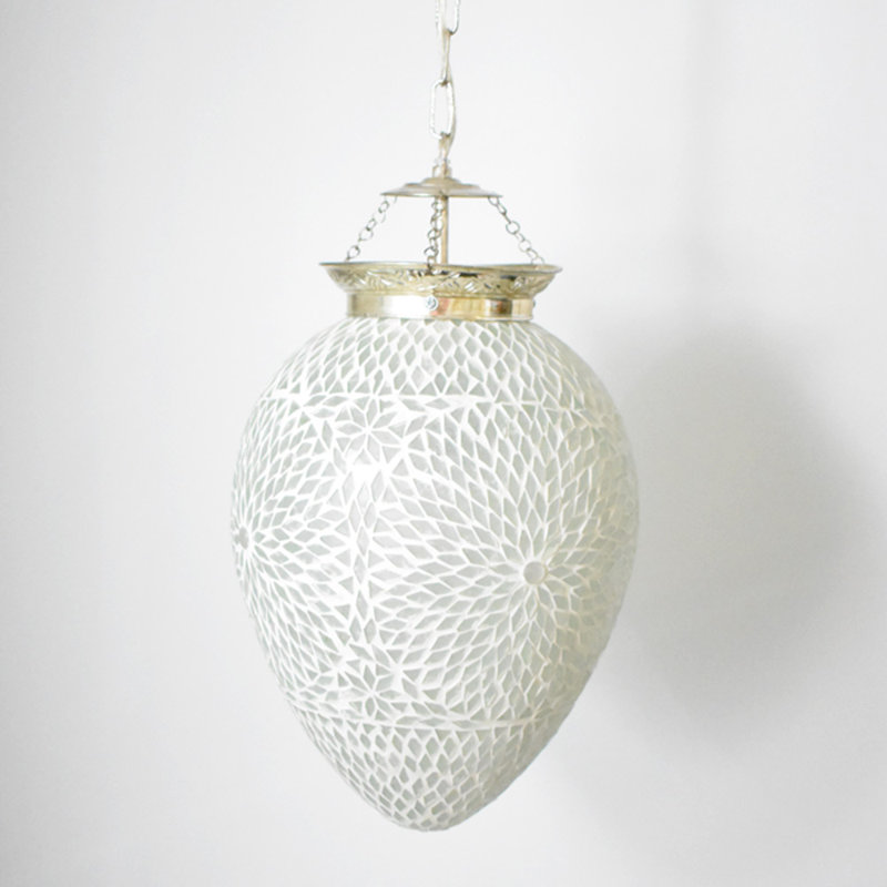 Chew 1 - Light Chrome Bell Pendant, Transparent