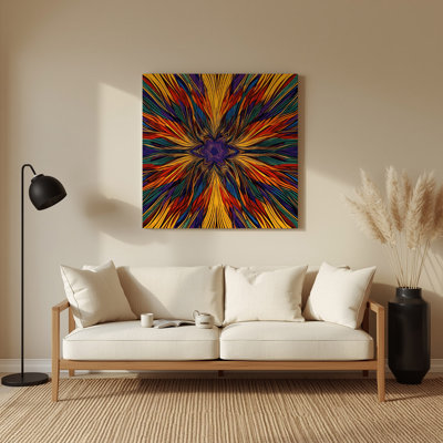 Art mural Op mauve 43
