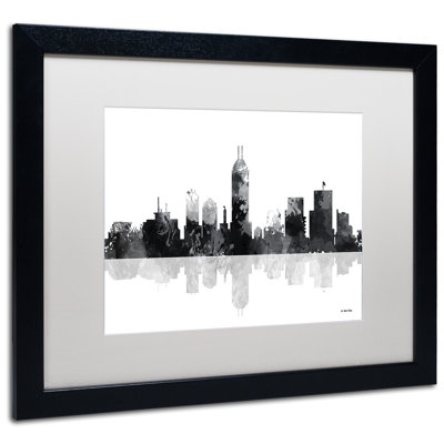 " Indianapolis Indiana Skyline BG-1 " by Marlene Watson