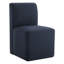 Chaise d'appoint rembourrée en polyester avec roulettes Bralan-2125657207