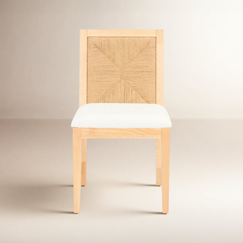 Hudgins Woven Back Side Chair, Natural