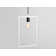1 - Light White Square/Rectangle Pendant