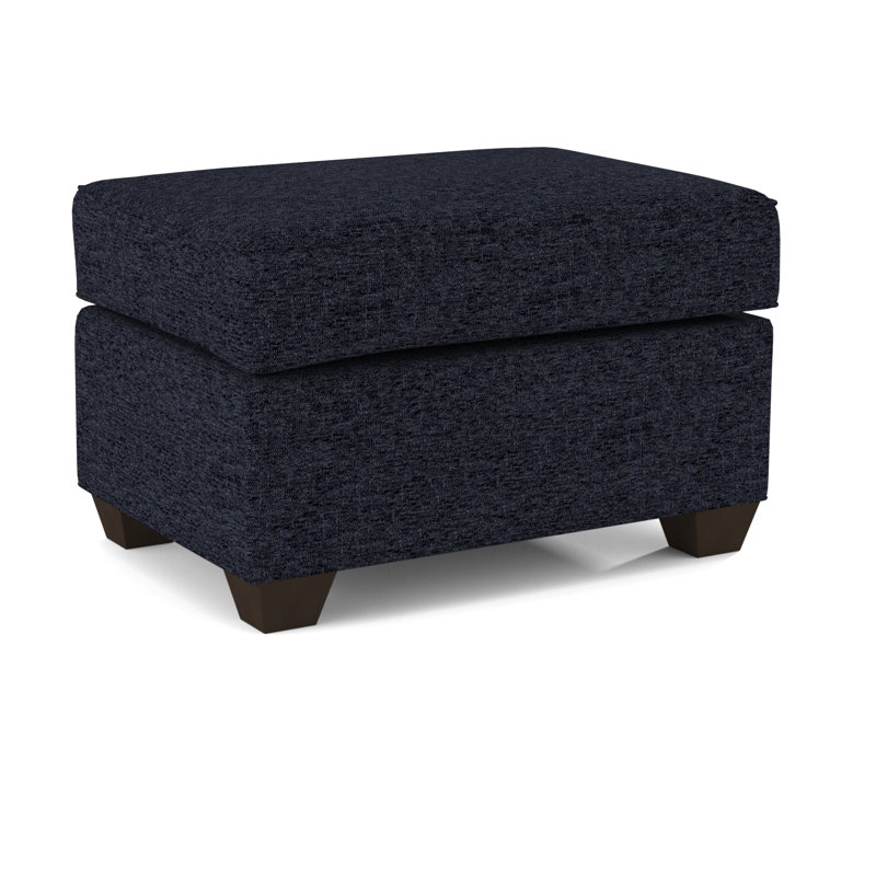 Clark 27" Wide Rectangle Standard Ottoman, Cafelle, Saylor Navy