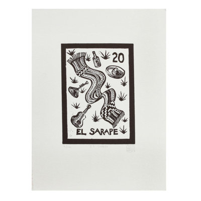 « the sacolza tequila lotto », impression sur papier