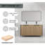 Meuble-lavabo autoportant de 60 po avec lavabo double en résine et 4 portes d'armoire à fermeture en douceur (KD-Packing) -W999S00298