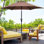 Parasol de patio 7,5 pi avec inclinaison et manivelle Arlmont & Co.