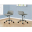 Chaise de bureau pivotante ergonomique à hauteur réglable pour enfants, design contemporain avec aspect cuir et piètement en métal