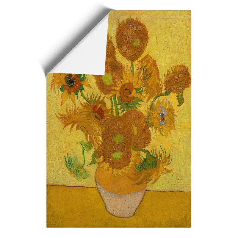 Fifteen Sunflowers by Vincent van Gogh - Frameless Print, 42cm H x 30cm W x 0.1cm D