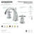 Kingston Brass Concord Two-Handle 3-Hole Deck Mount Widespread Bathroom Faucet with Brass Pop-Up Drain-34130764