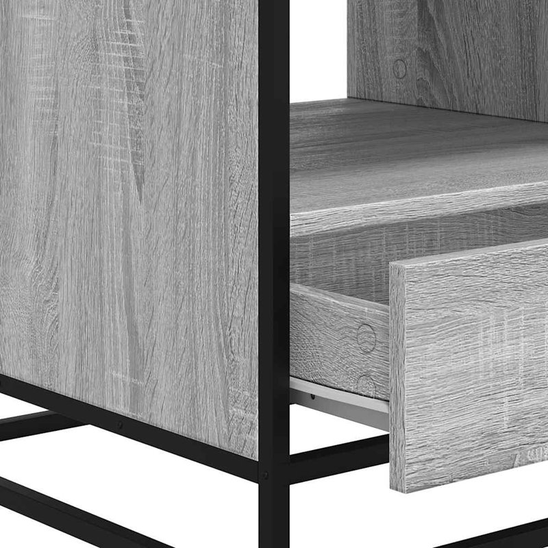 Coffee Table with Storage, Grey 