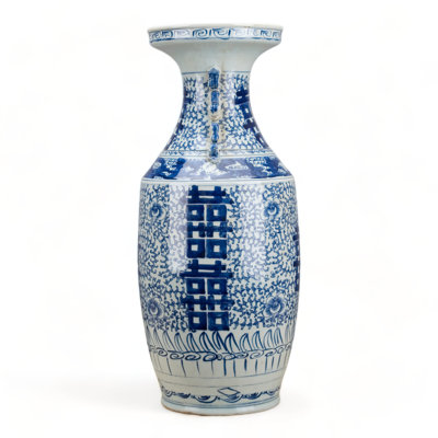 Double Happiness Handmade Porcelain Table Vase