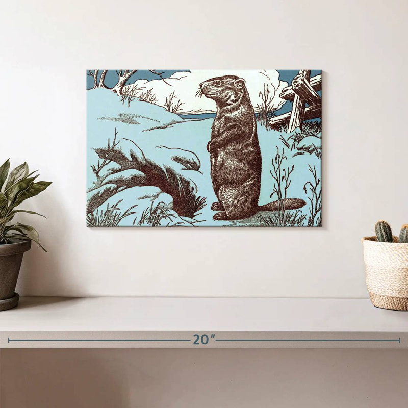 Vintage Style Beaver, 8" H x 12" W