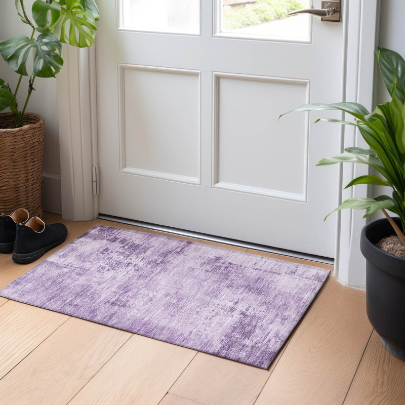  Tapis intérieur / extérieur lavable à la machine Chayden ACN1062, Rectangle 1 pi 8 po x 2 pi 6 po