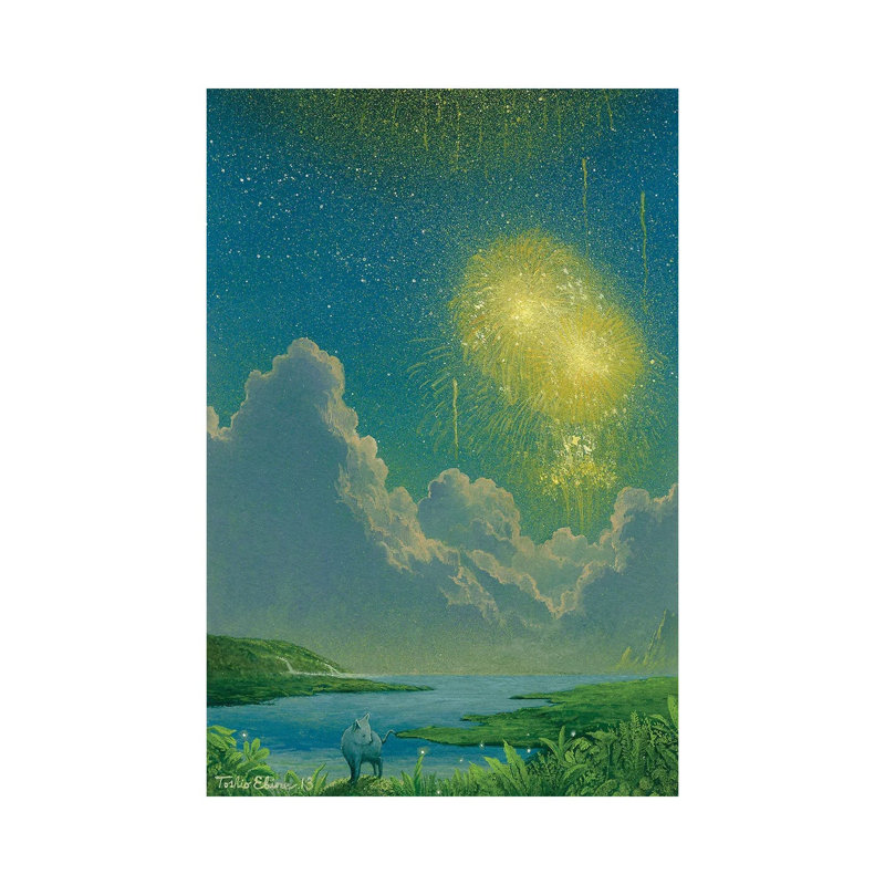 Fireworks Of Firefly Pass by Toshio Ebine - Gallery-Wrapped Canvas Giclée on Canvas, Wrapped Canvas, 30.48 cm H x 45.72 cm W