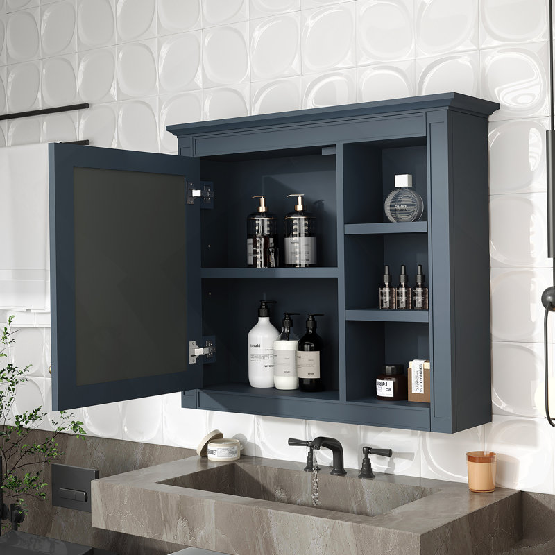 Armoire de rangement de salle de bain murale, armoire à pharmacie, armoire de salle de bain moderne avec miroir