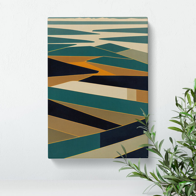 Shining Abstract Art - Wrapped Canvas Print, 50cm H x 35cm W x 3cm D