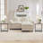 20"Square Glass Coffee Table-979734037
