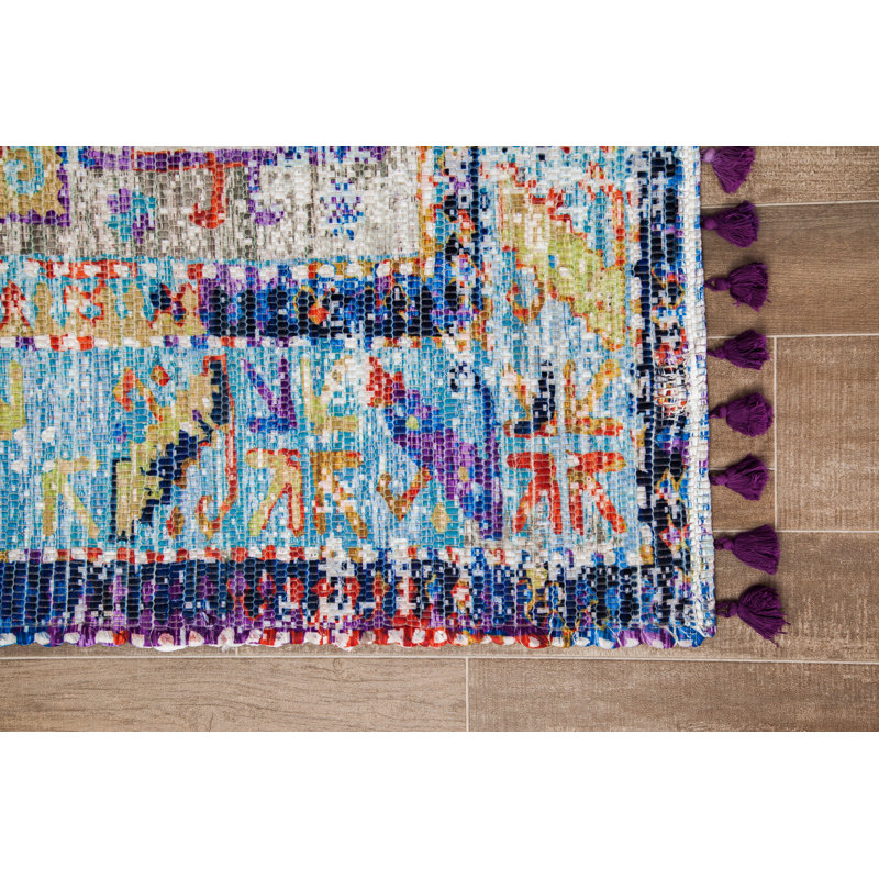 Flatweave Oriental Indoor Rug, Rectangle 5' x 7'6"